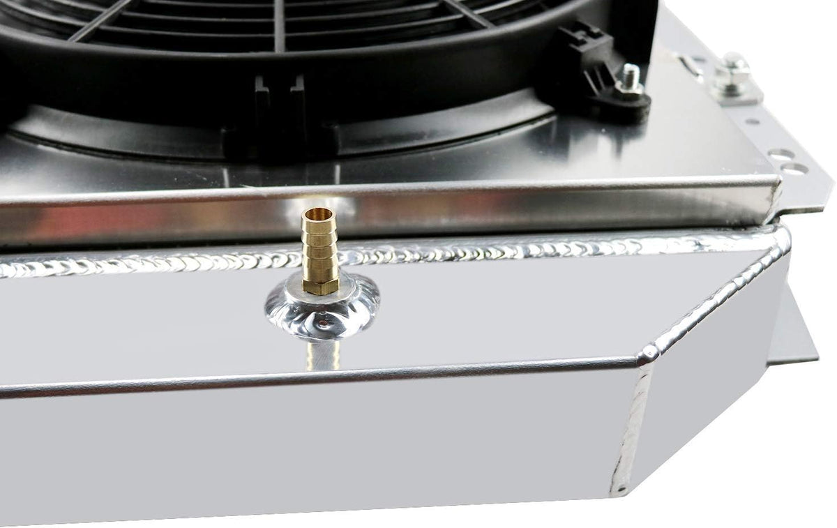 3 Row Core Aluminum Radiator with Shroud and 2X12'' Fan F338835