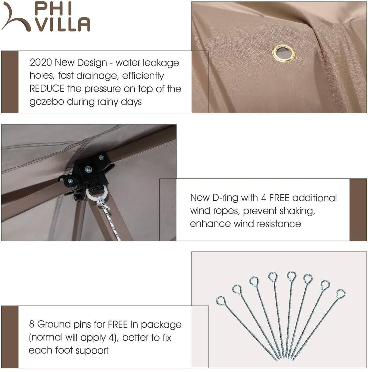 13 x 13 Straight Leg Pop-Up Canopy Gazebo G64011