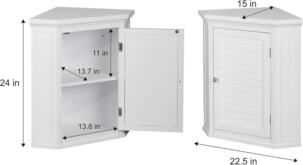 White Bathroom Cabinet F392