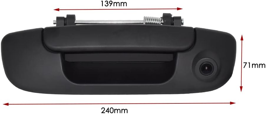Black Tailgate Handle with Backup Camera Pack of 2 G733