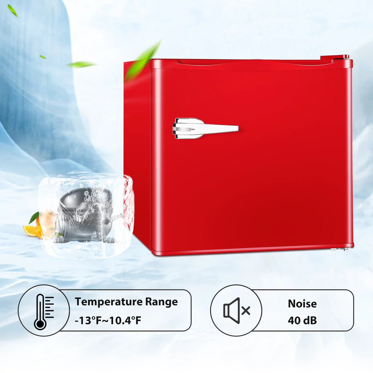 Mini Upright Freezer 1.2Cu.ft Red Y114507