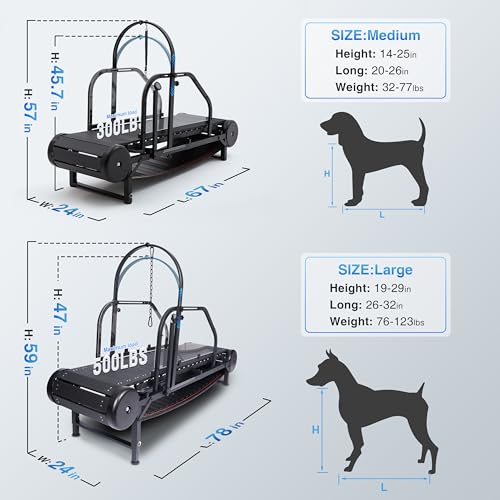 Adjustable Ramp Canine Running Slatmill Machine with Pedometer C174