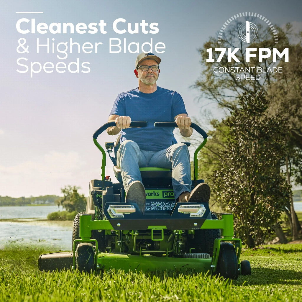 60V 42” Electric Zero Turn Mower with 8 Ah Batteries W2793
