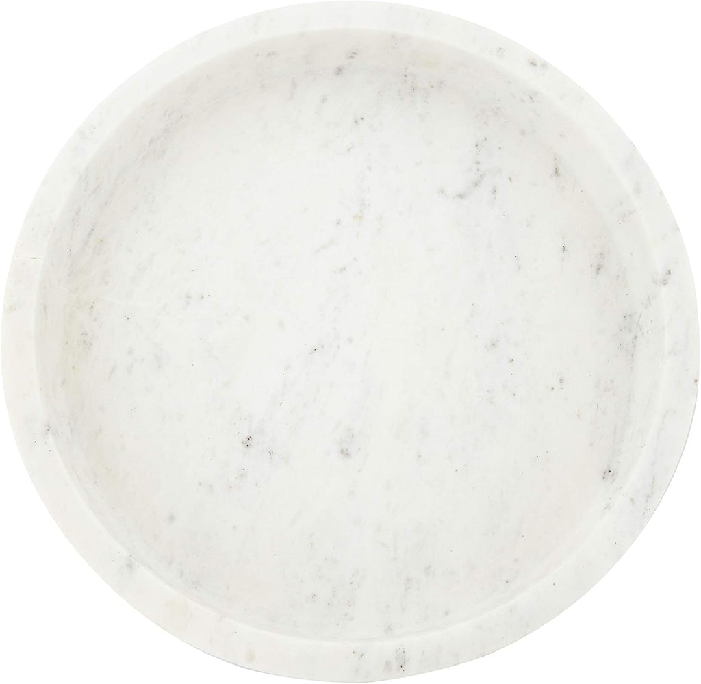 8 Round Carved Marble Tray S51738