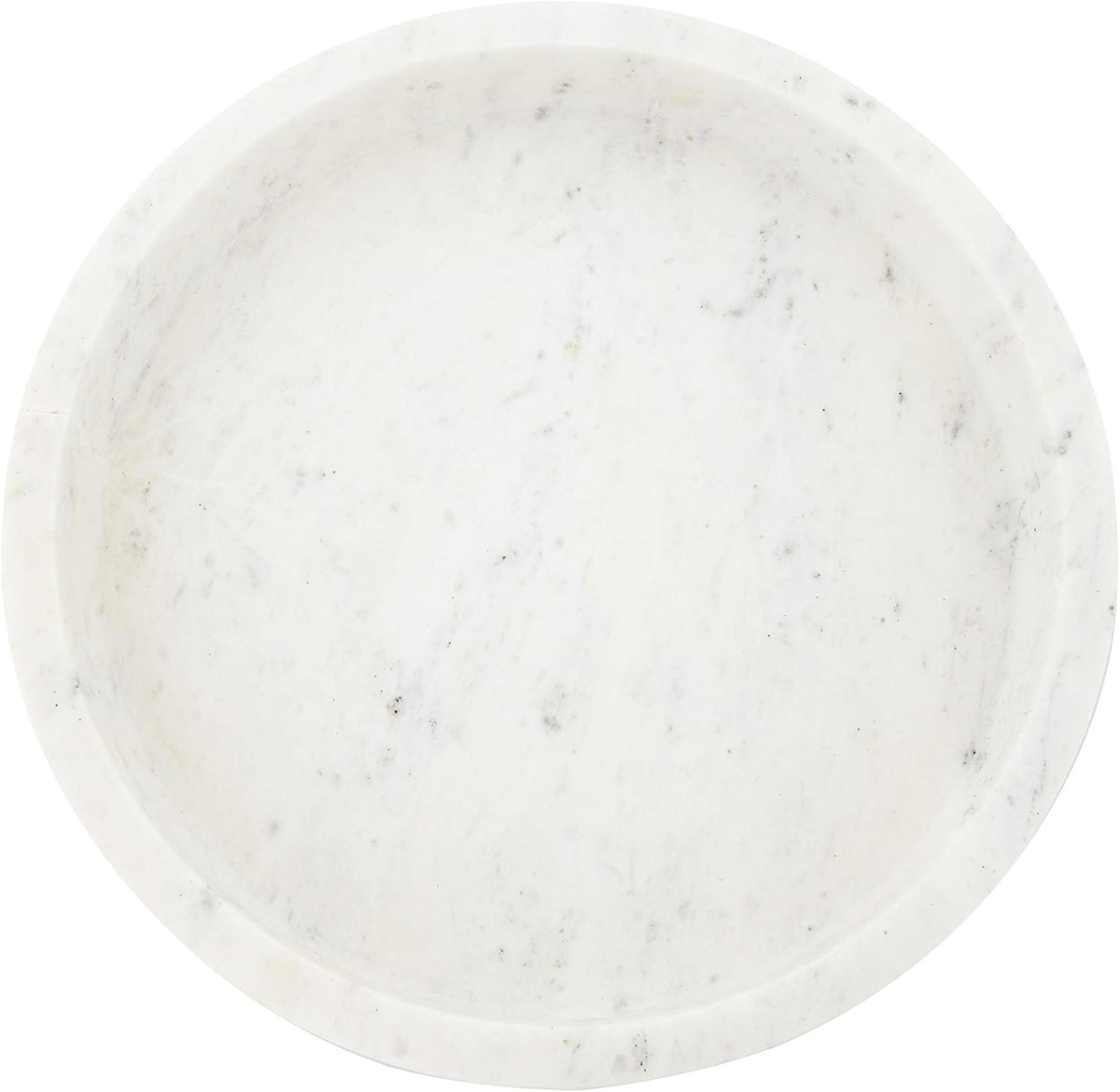8 Round Carved Marble Tray S51738