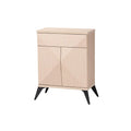 Light Brown and Black Wood 2-Door Sideboard Buffet O431712