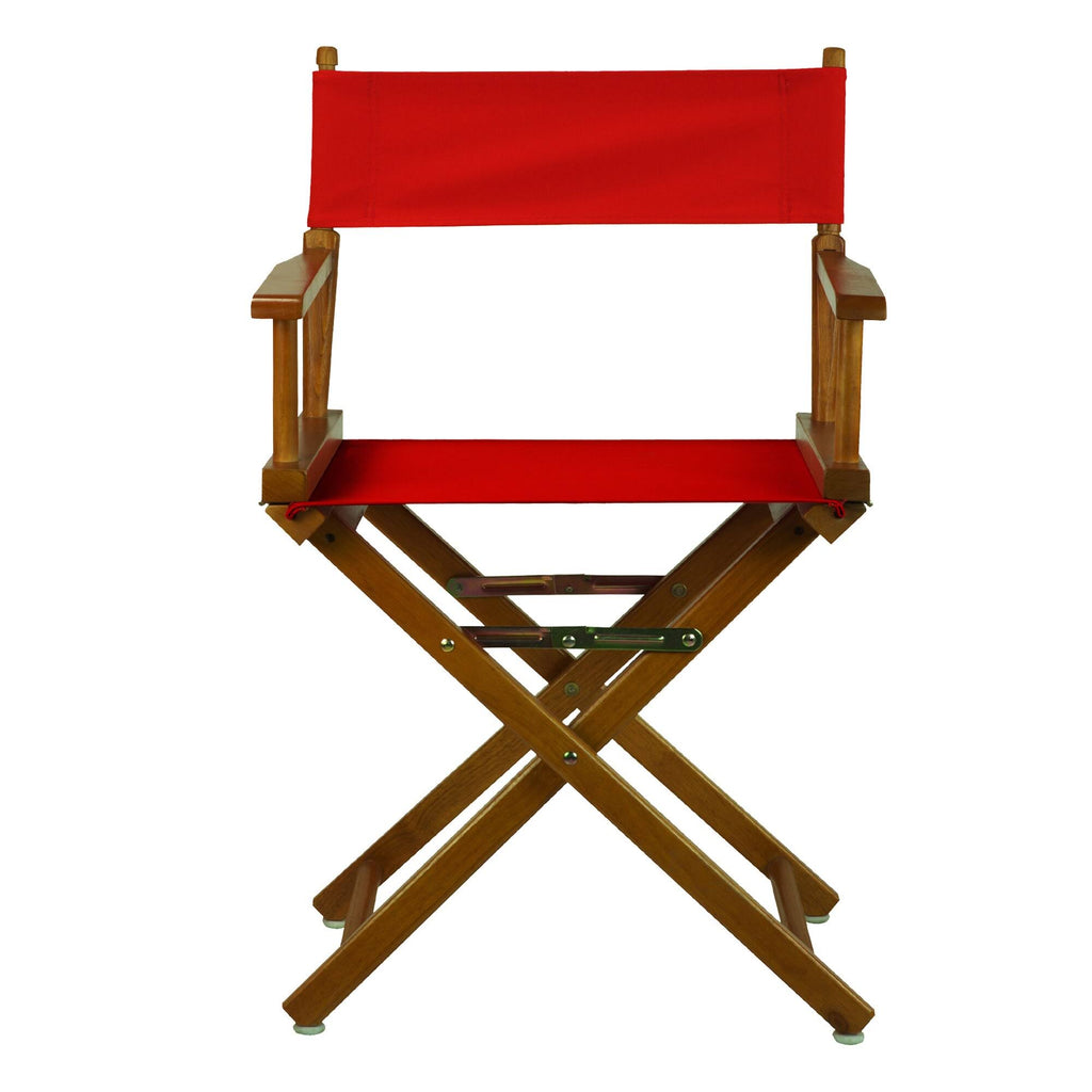 Honey Oak Frame Gold Canvas Director's Chair X14003