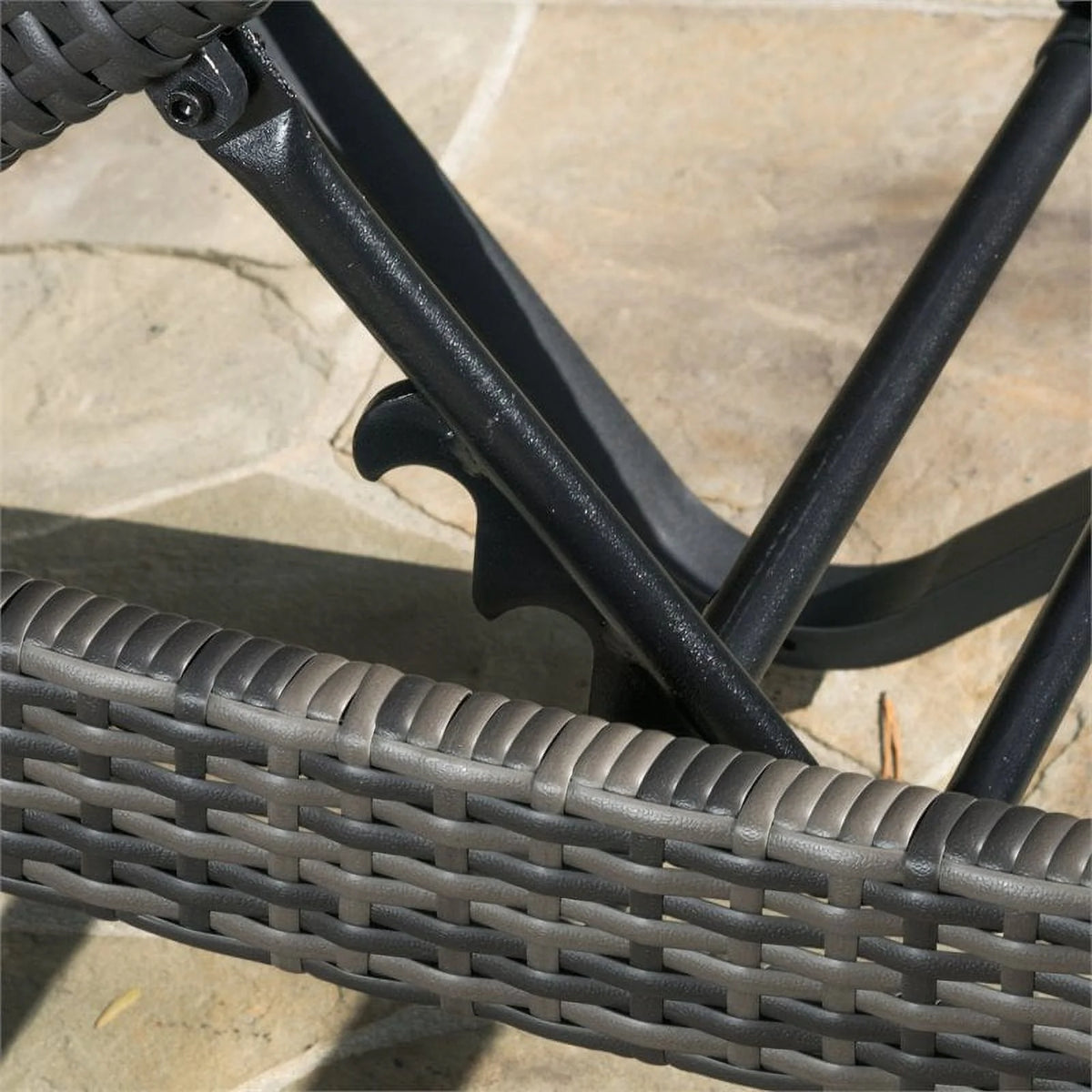 Grey Single Chaise Lounger N2687