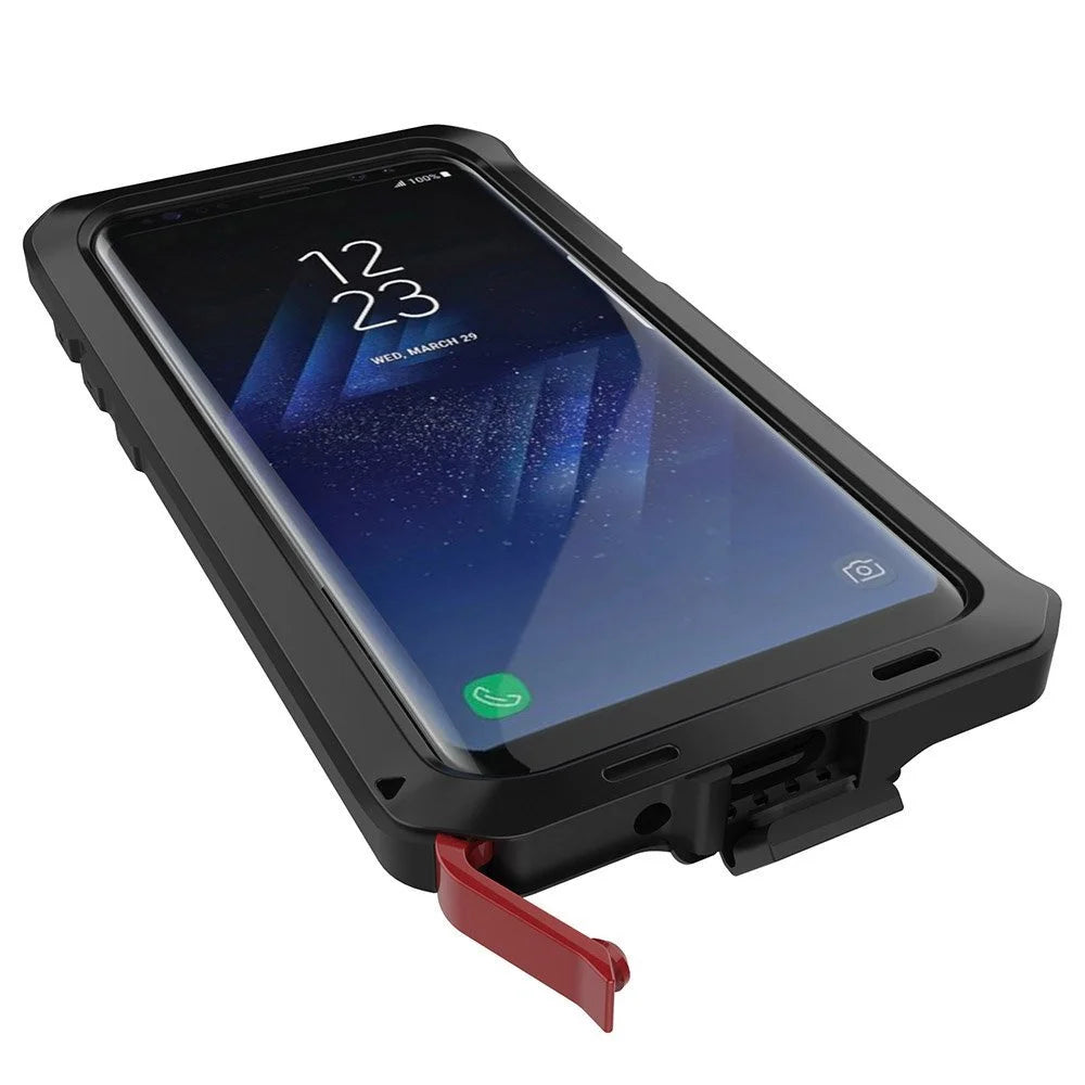 Aluminum Metal Samsung Galaxy S8 Plus Case (Black) Heavy Duty Shockproof Scratch Resistant Protection J100966
