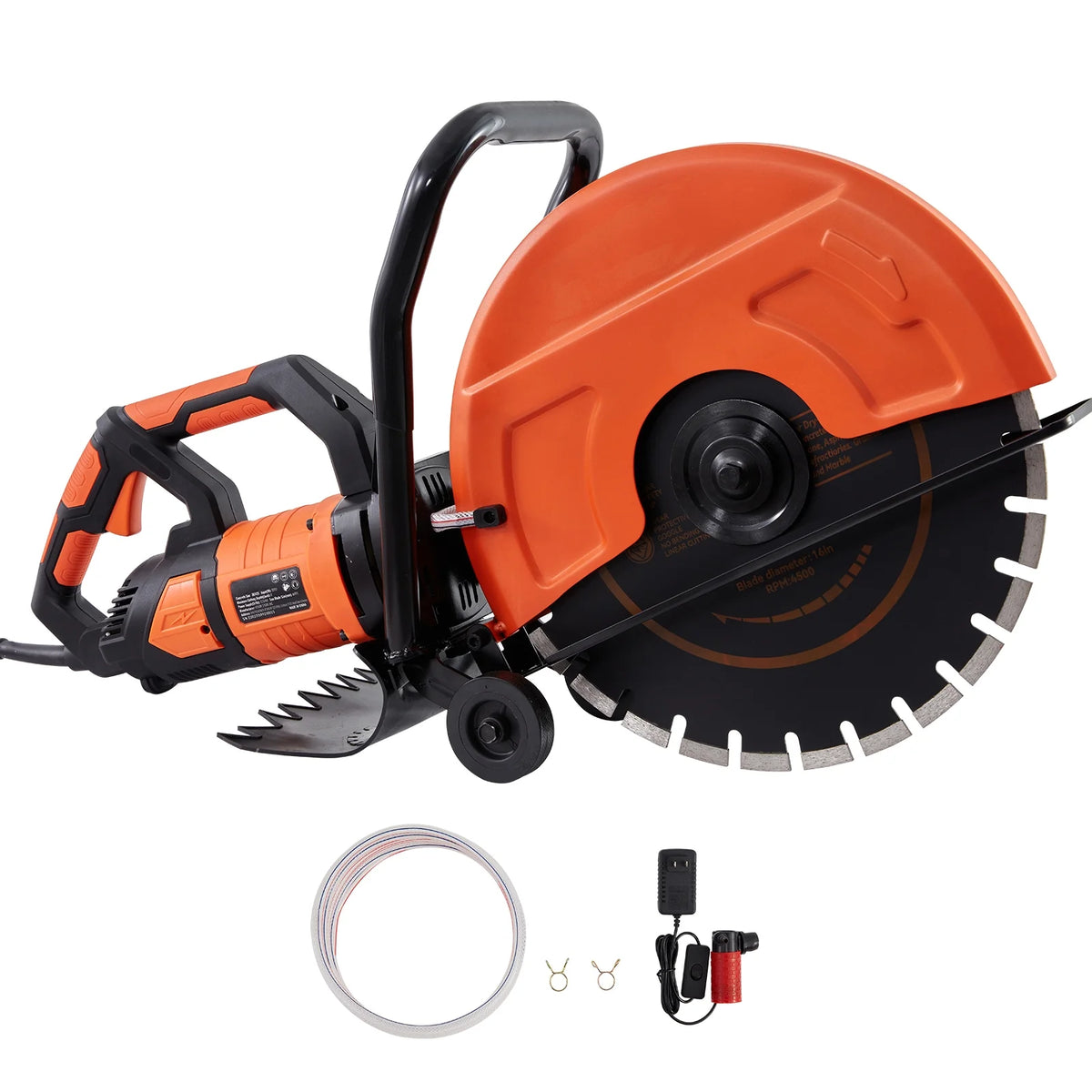 16'' Electric Concrete Saw Wet/Dry Cutter with Water Pump and Blade Z54511