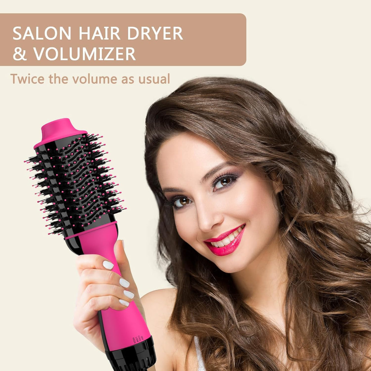 4 in 1 Hot Air Brush with Ceramic Titanium Barrel D46459