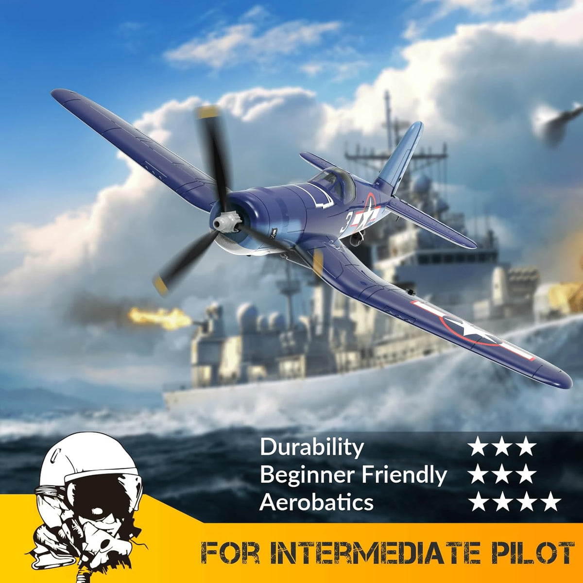 4-CH Remote Control Airplane F4U Corsair G853694