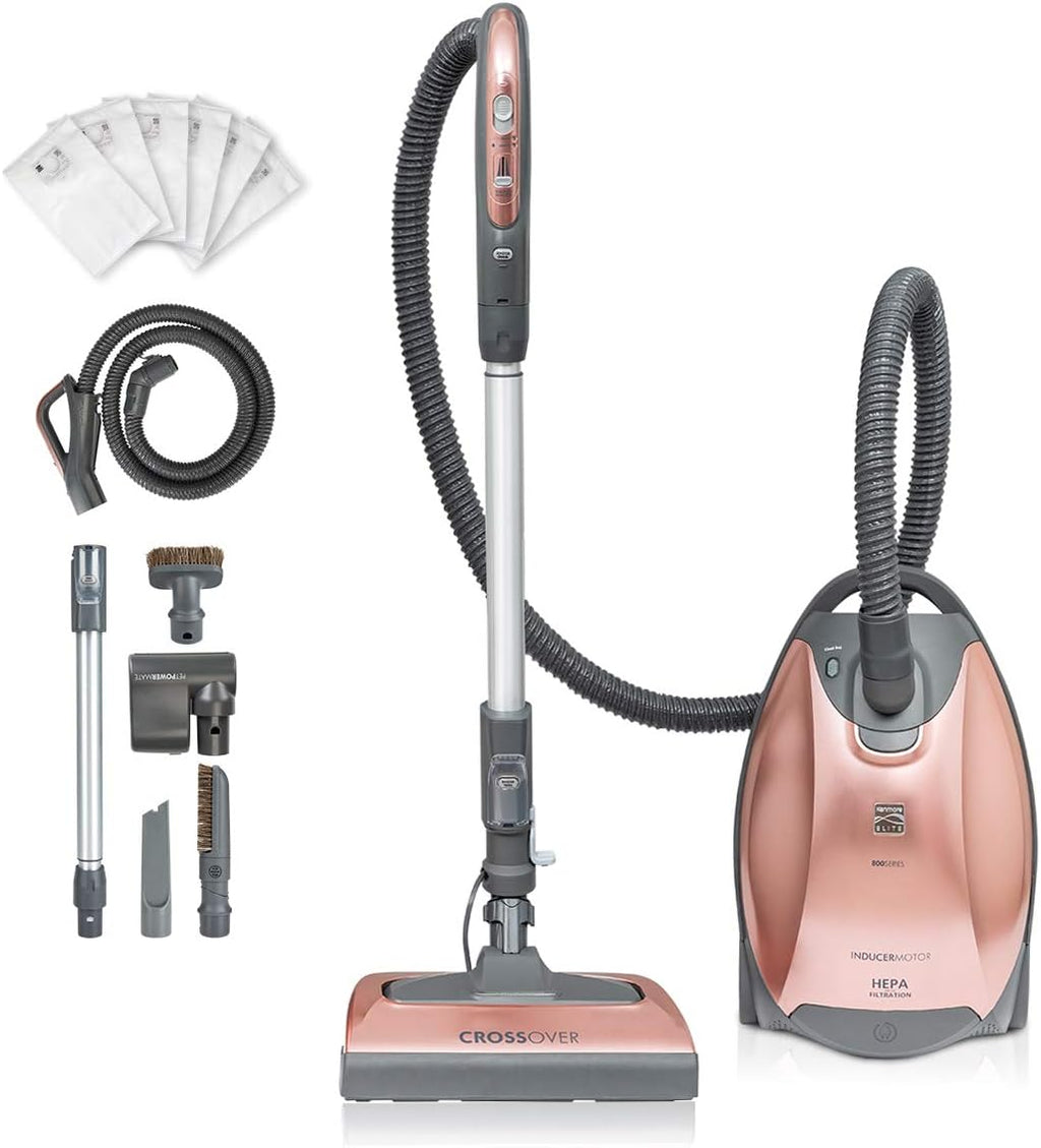 Rose Gold Bagged HEPA Canister Vacuum Cleaner J8777