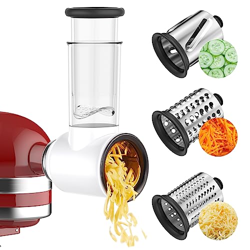 Slicer Shredder Attachment for Kitchenaid Stand Mixer with 3 Blades C1673