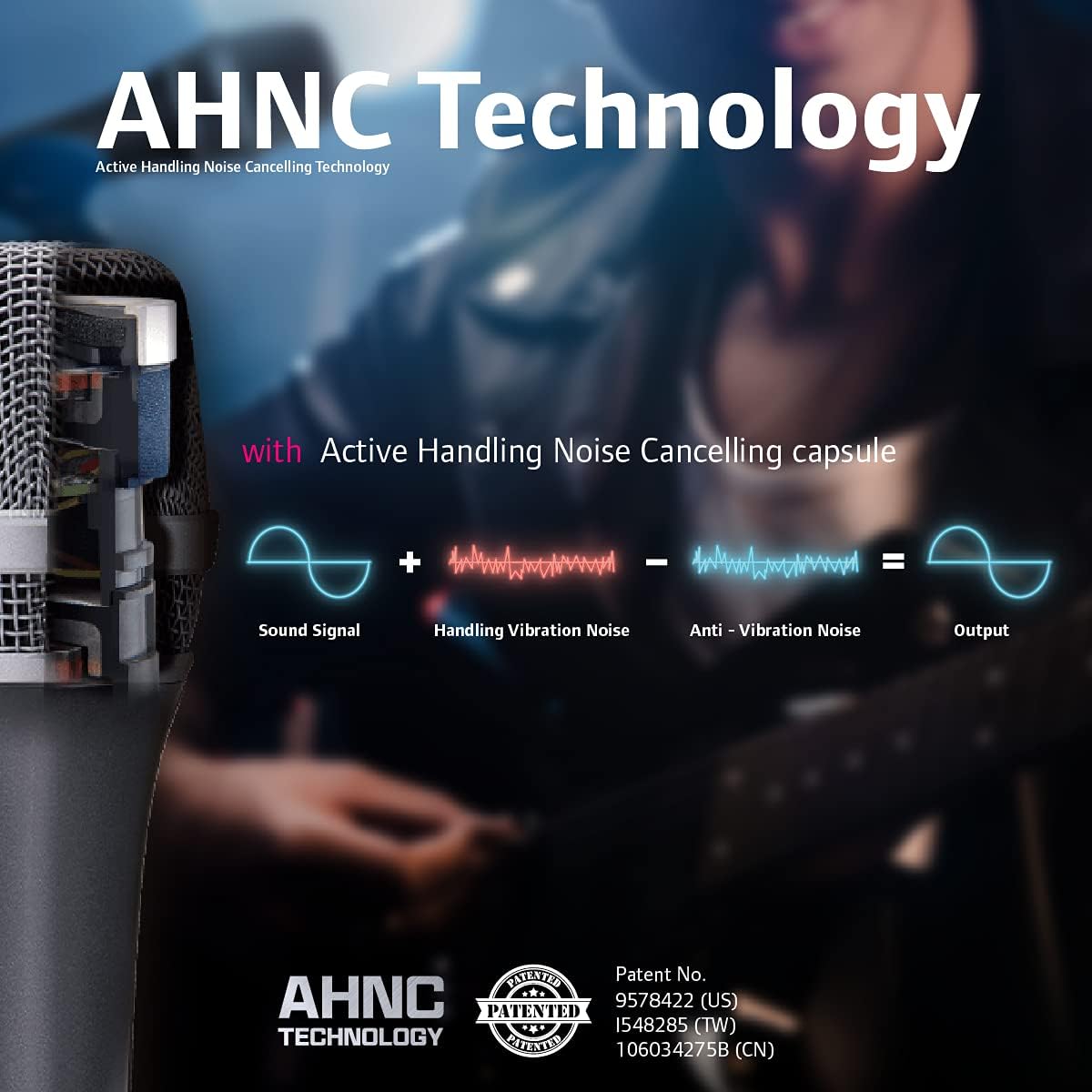Dynamic Microphone Vocal with Super-Cardiod Unidirectional Black D841882