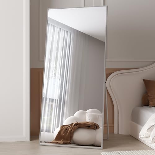 Arched Full Length Tempered Mirror with Aluminum Alloy Frame U78614
