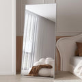 Arched Full Length Tempered Mirror with Aluminum Alloy Frame U78614