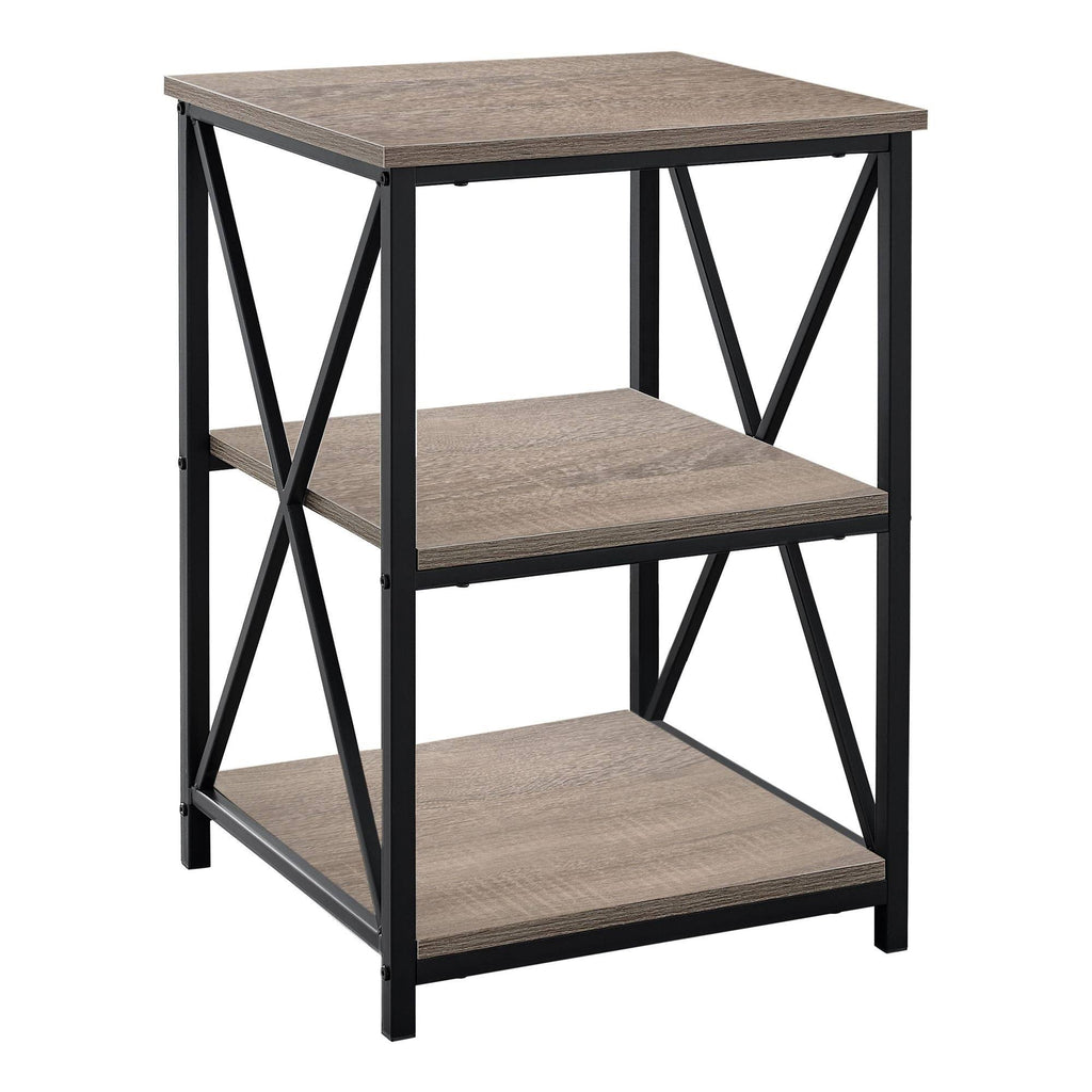 Dark Taupe Contemporary Accent Table Q2066