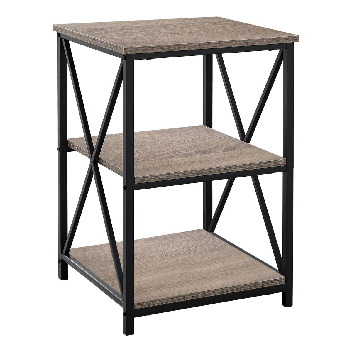 Dark Taupe Contemporary Accent Table Q2066