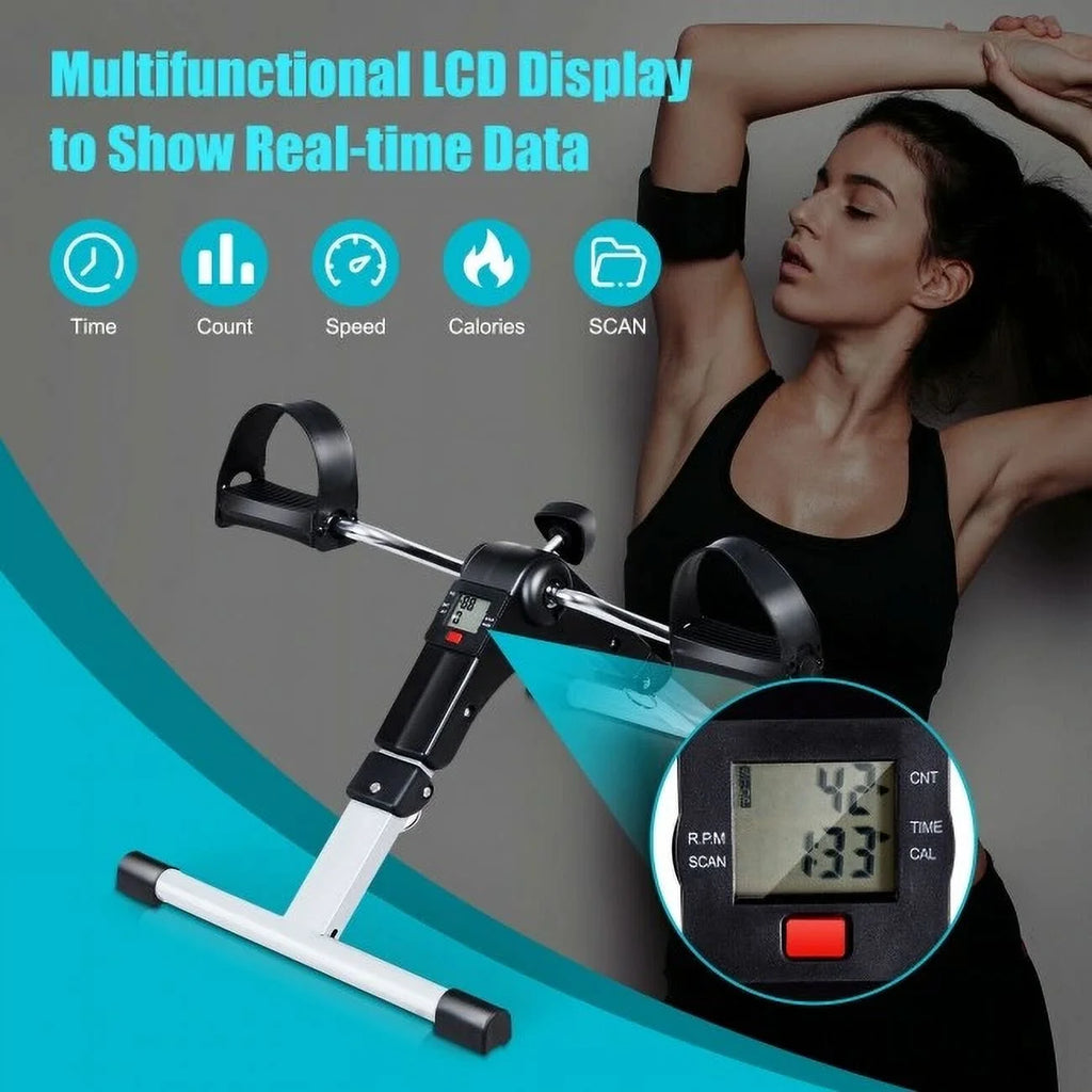Folding Pedal Exercise Bike with Electronic Display B887678