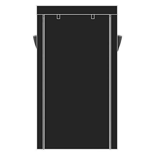 10 Tiers Shoe Rack with Dustproof Cover Shoe Storage Cabinet Organizer, Black X8370