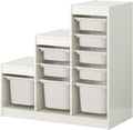 White 99x44x94 cm Storage Combination with Boxes N471