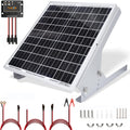 20 Watt 12V Solar Panel Kit with Adjustable Tilt Mount Brackets and 5A PWM Solar Charge Controller J21289