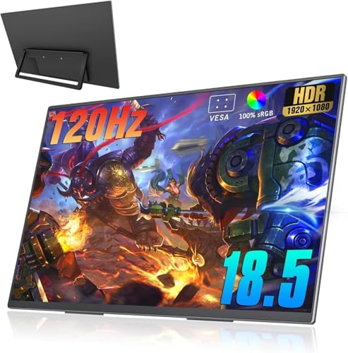 18.5 inch 120Hz 1080P FHD HDR USB HDMI Portable Monitor with Sleeve J7919
