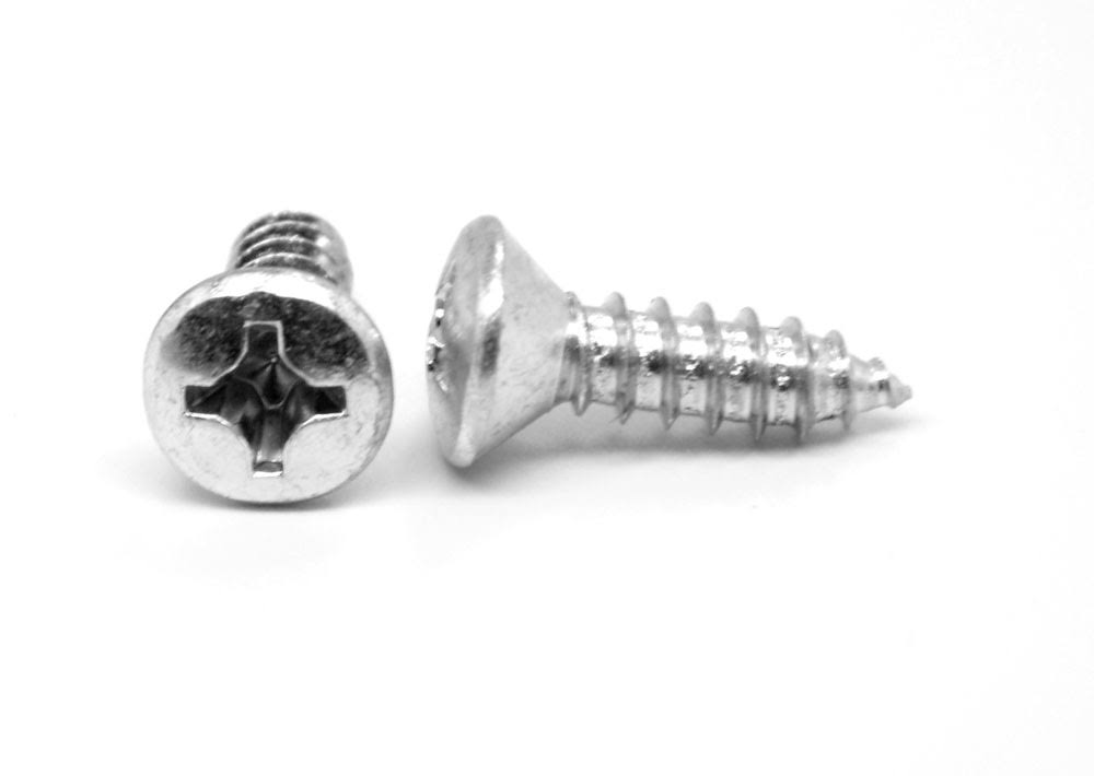 Sheet Metal Screw Phillips Oval Head Type A Stainless Steel 18-8 Pk 250 P748419