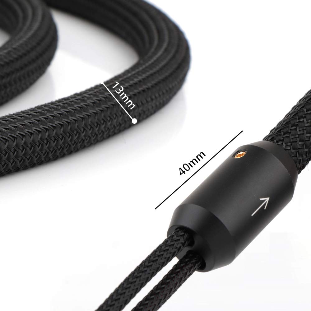 OFC Copper Speaker Cables with Banana Plugs and Gold Plated Connectors K1438