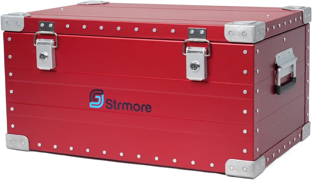 Red Aluminum Hard Protective Carrying Case Y56045