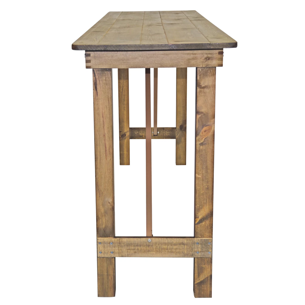 Pine Wood Farm Bar Height Folding Table I635