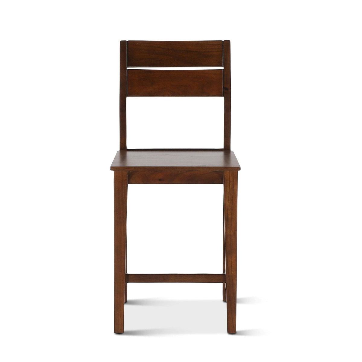 Set of 2 Acacia Wood Counter Chairs E18357