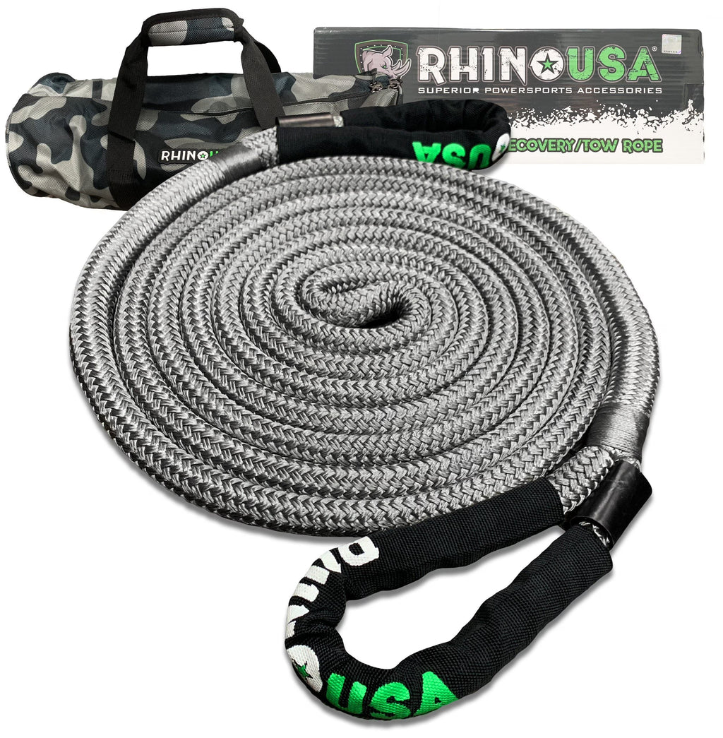 Kinetic Recovery Tow Rope 1in x 30ft Gray X728