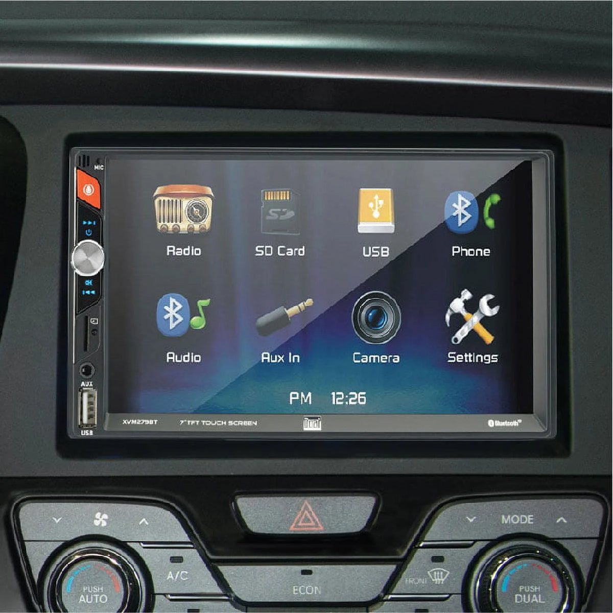 7 inch Double DIN Car Stereo with LED Touch Screen J16281