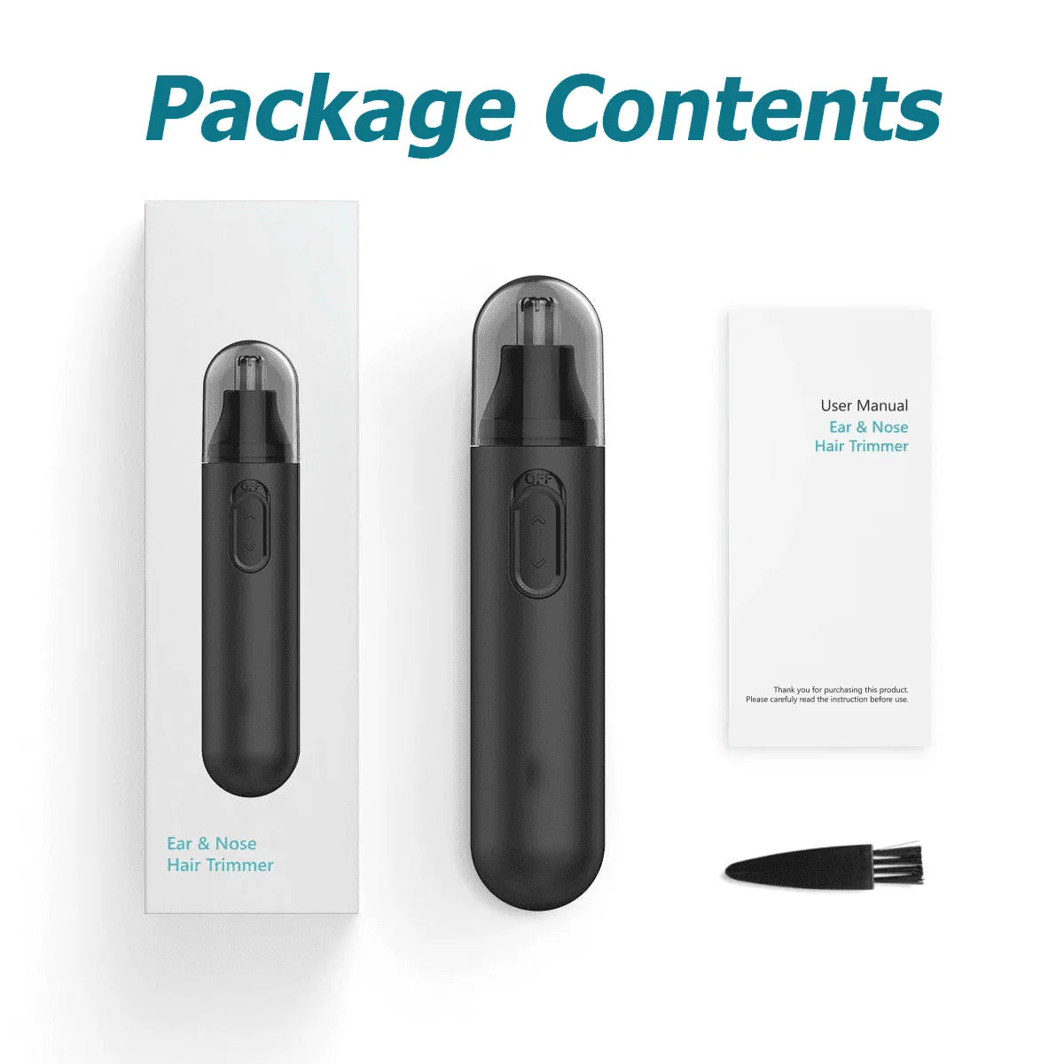 Nose Ear Eyebrow Hair Trimmer with Removable Cutter Head Z3432
