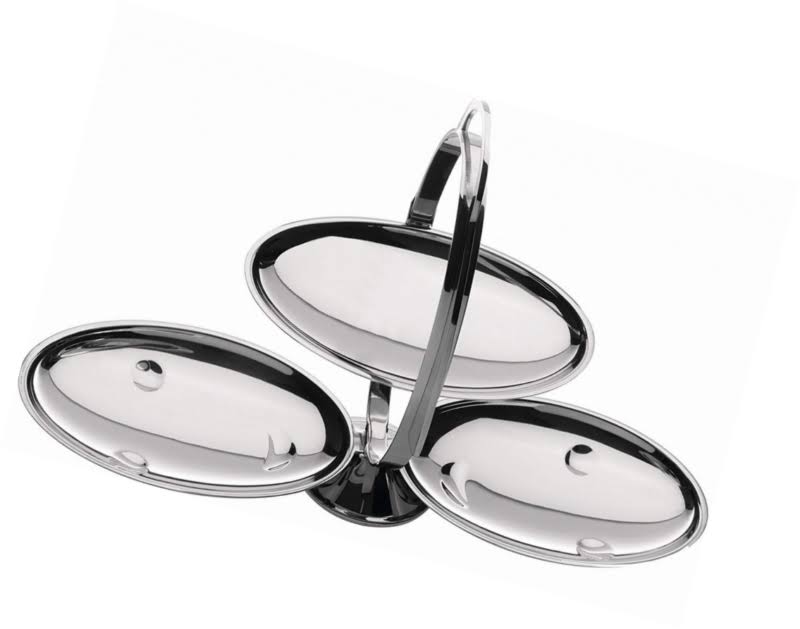 Silver Folding Cake Stand V9562