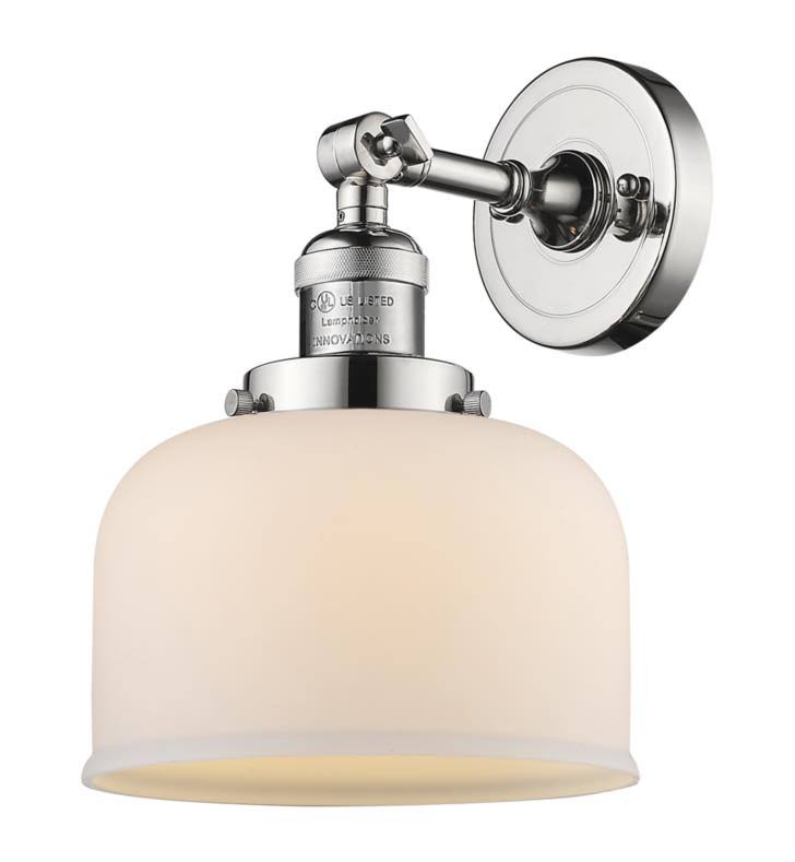 Large Bell 1 Light Sconce LED (Brass) P13563