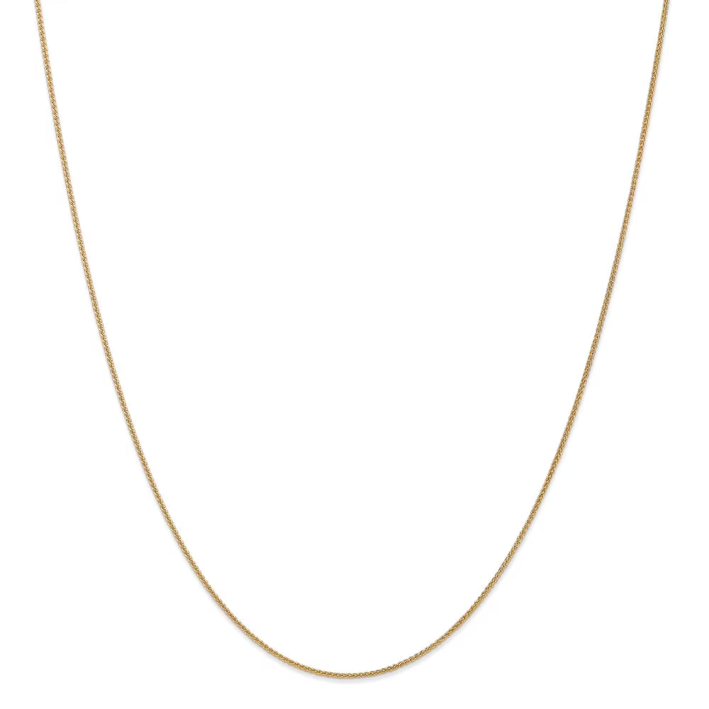 14kt Yellow Gold 1mm Spiga Chain with Lobster Clasp, 20 inch V849