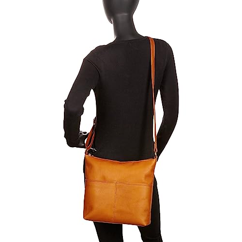 Full-Grain Leather Shoulder Bag with Adjustable Strap Z83843