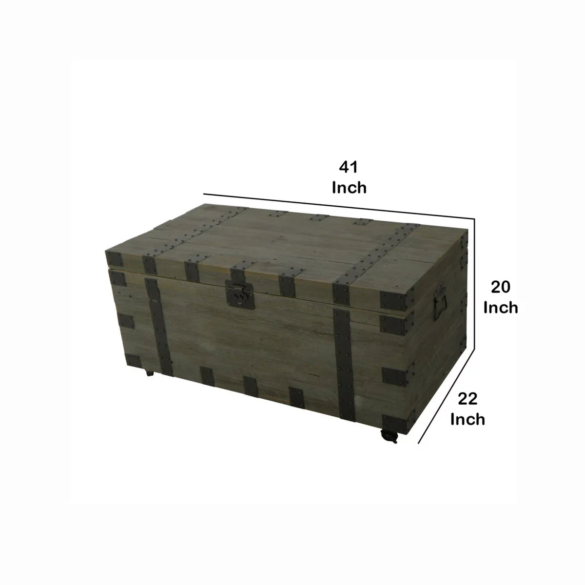 41 Inch Storage Accent Coffee Table I5653