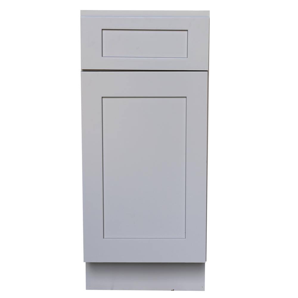 Gray Shaker Base Cabinet with 1 Door and 1 Drawer U161