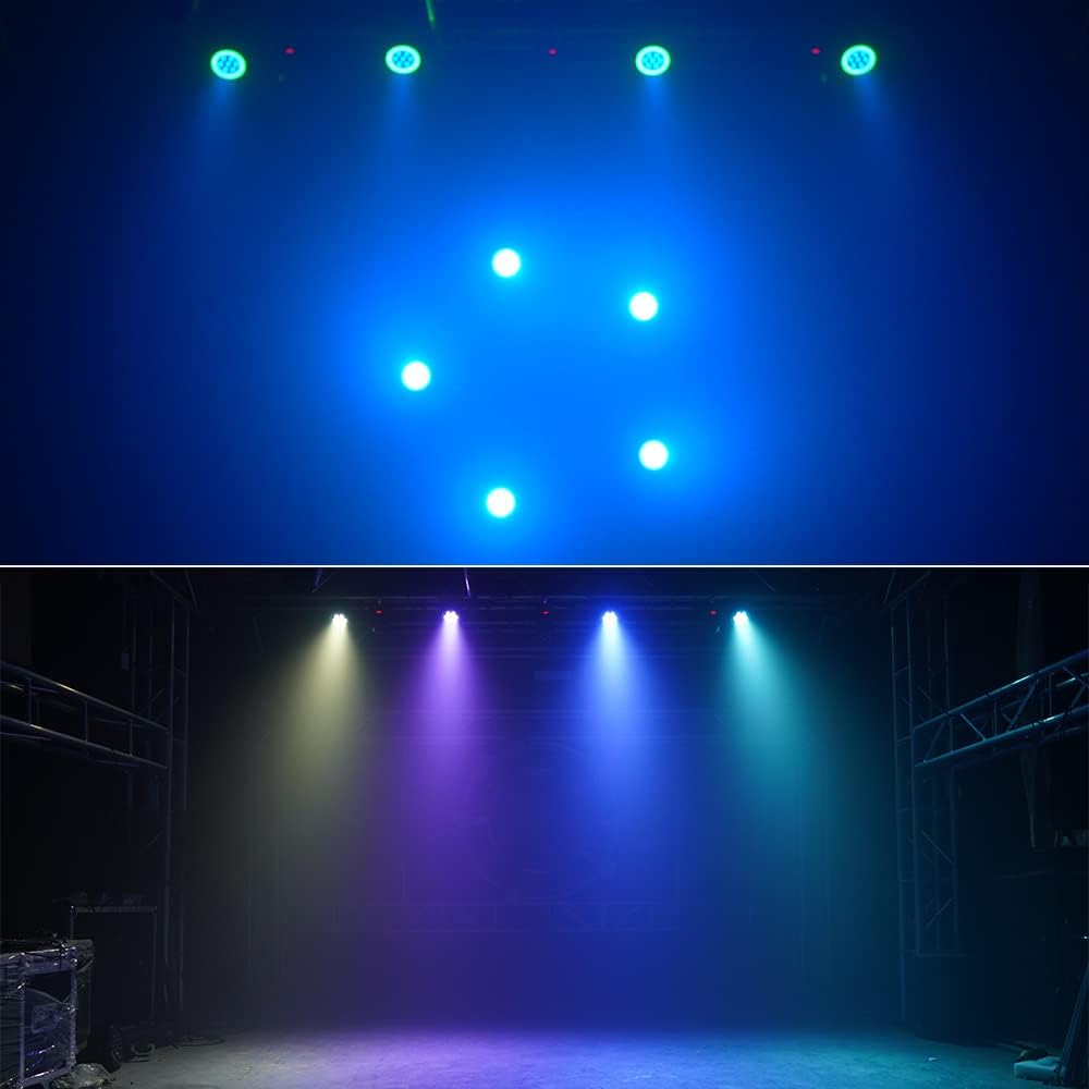 2 Packs 7 x 10W RGBW LED Par Light U934