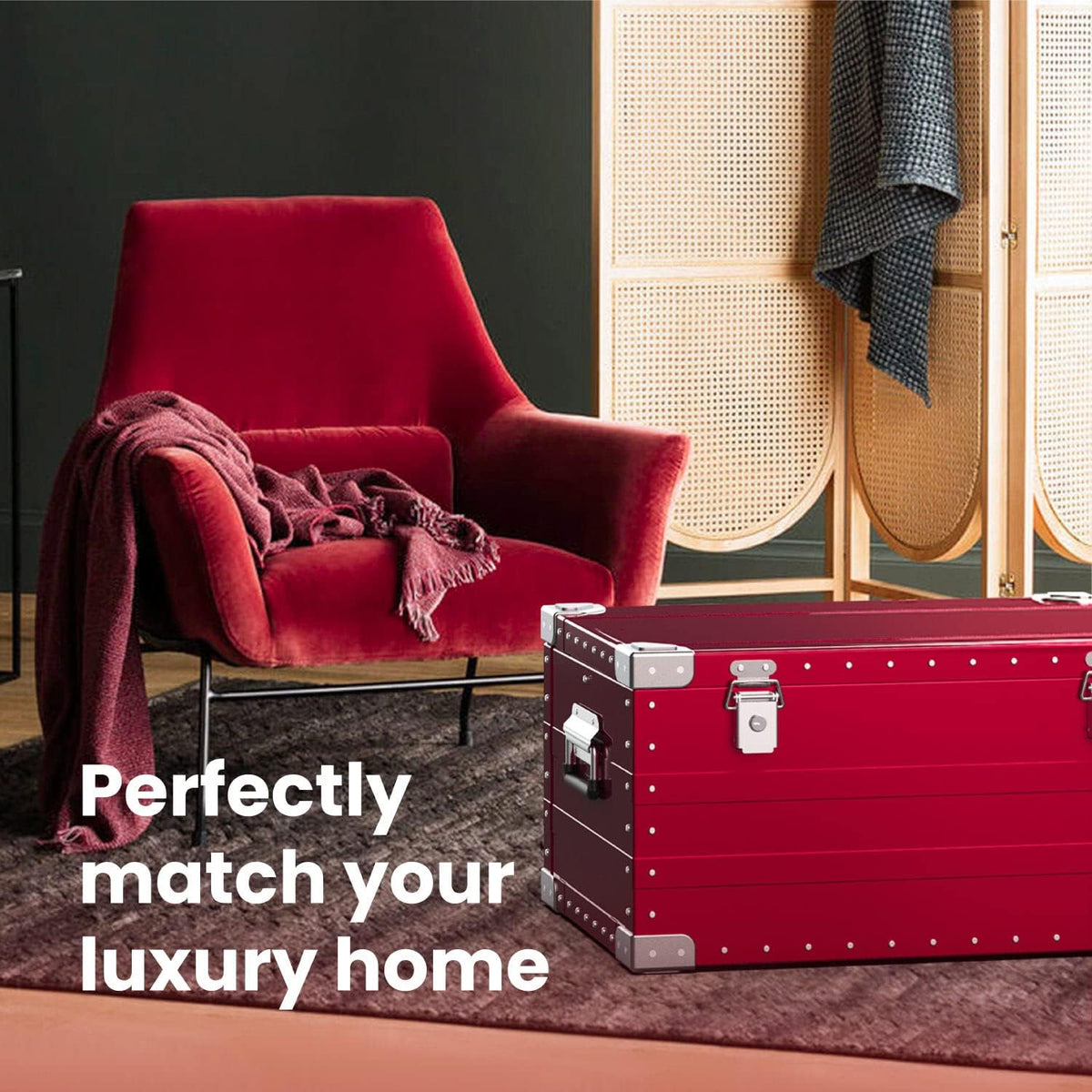 Red Aluminum Hard Protective Carrying Case Y56045