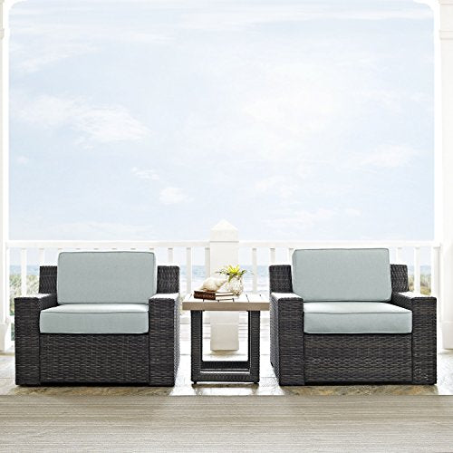 Brown Outdoor Wicker Side Table K203