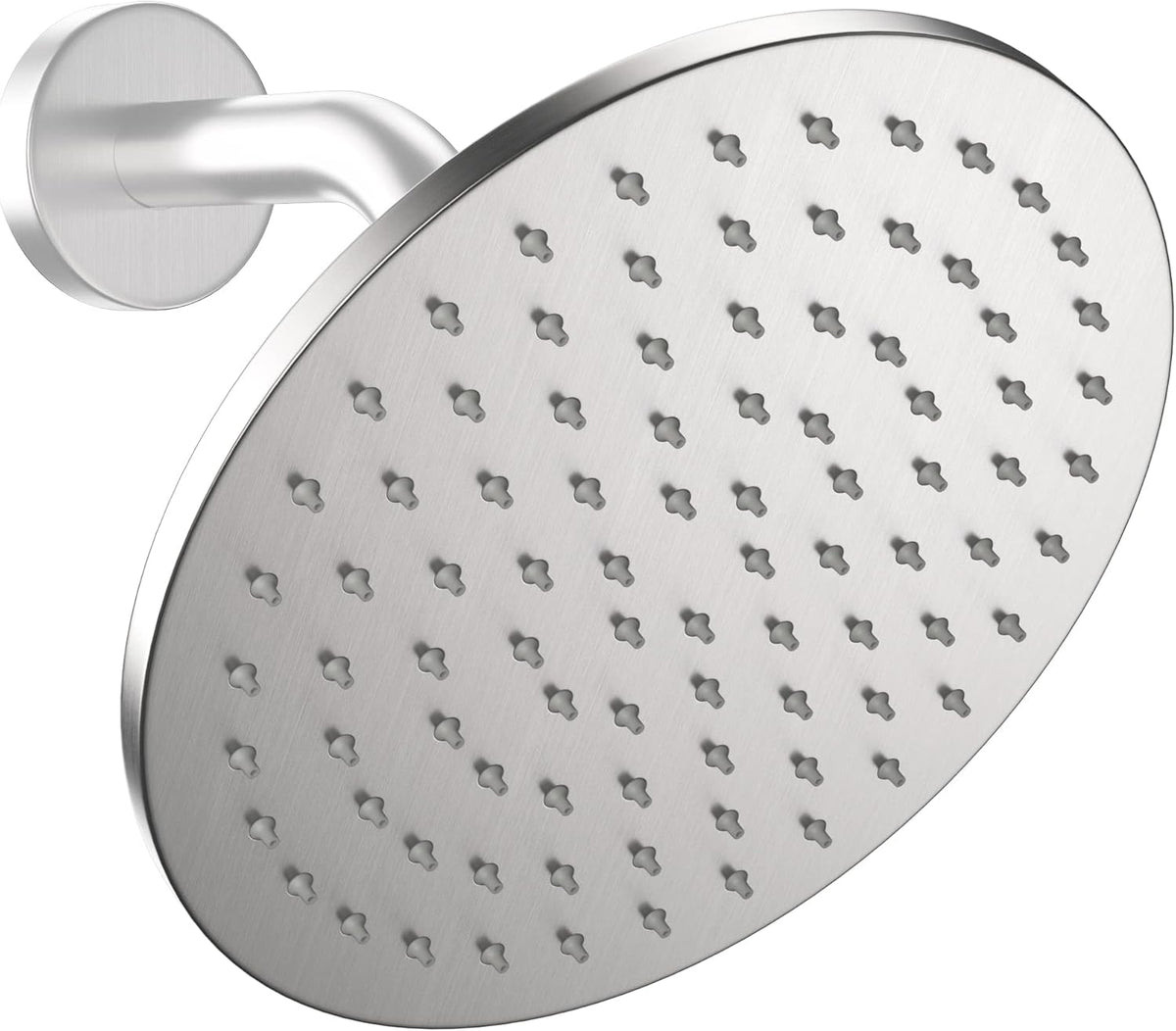 Matte Black 8 Inch Rain Shower Head, 2.5 GPM, Pack of 2 Y122