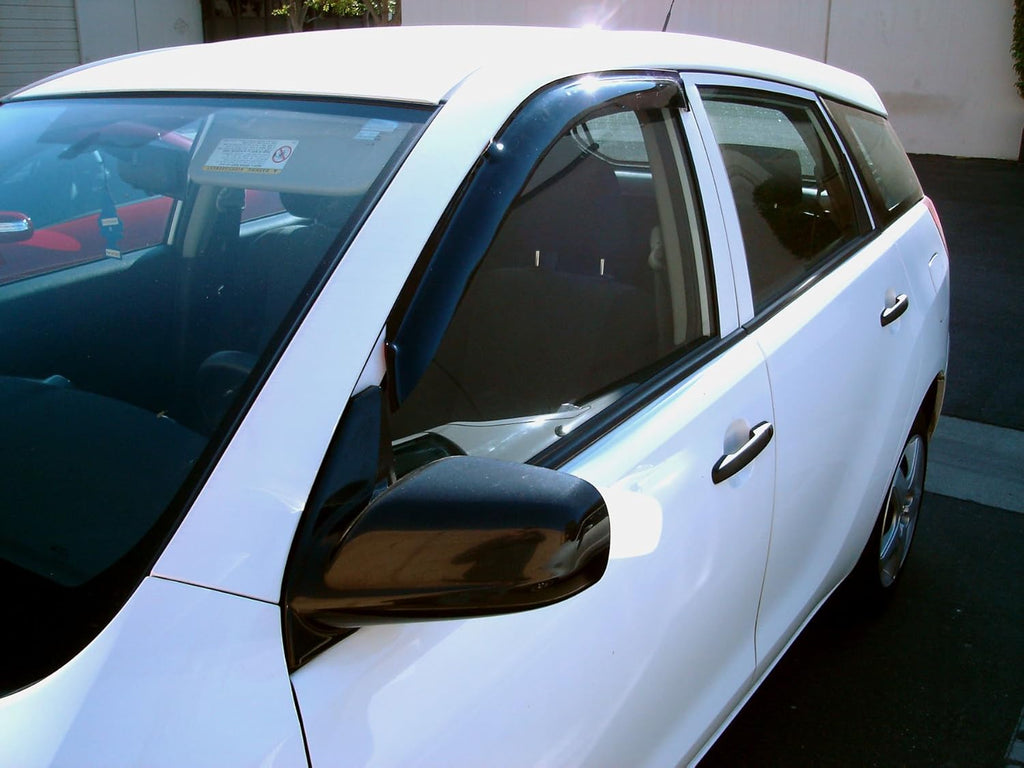 4 Pcs Dark Smoke Window Visor Deflector Rain Guard E645