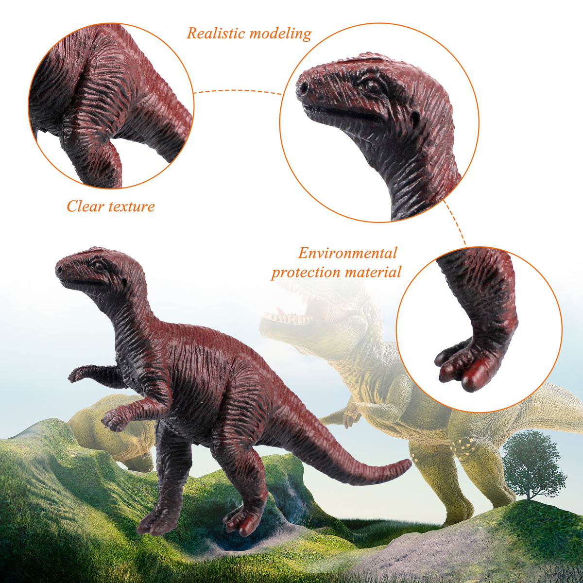 24 Pack Dinosaur Toy Realistic Dino Figure J38668
