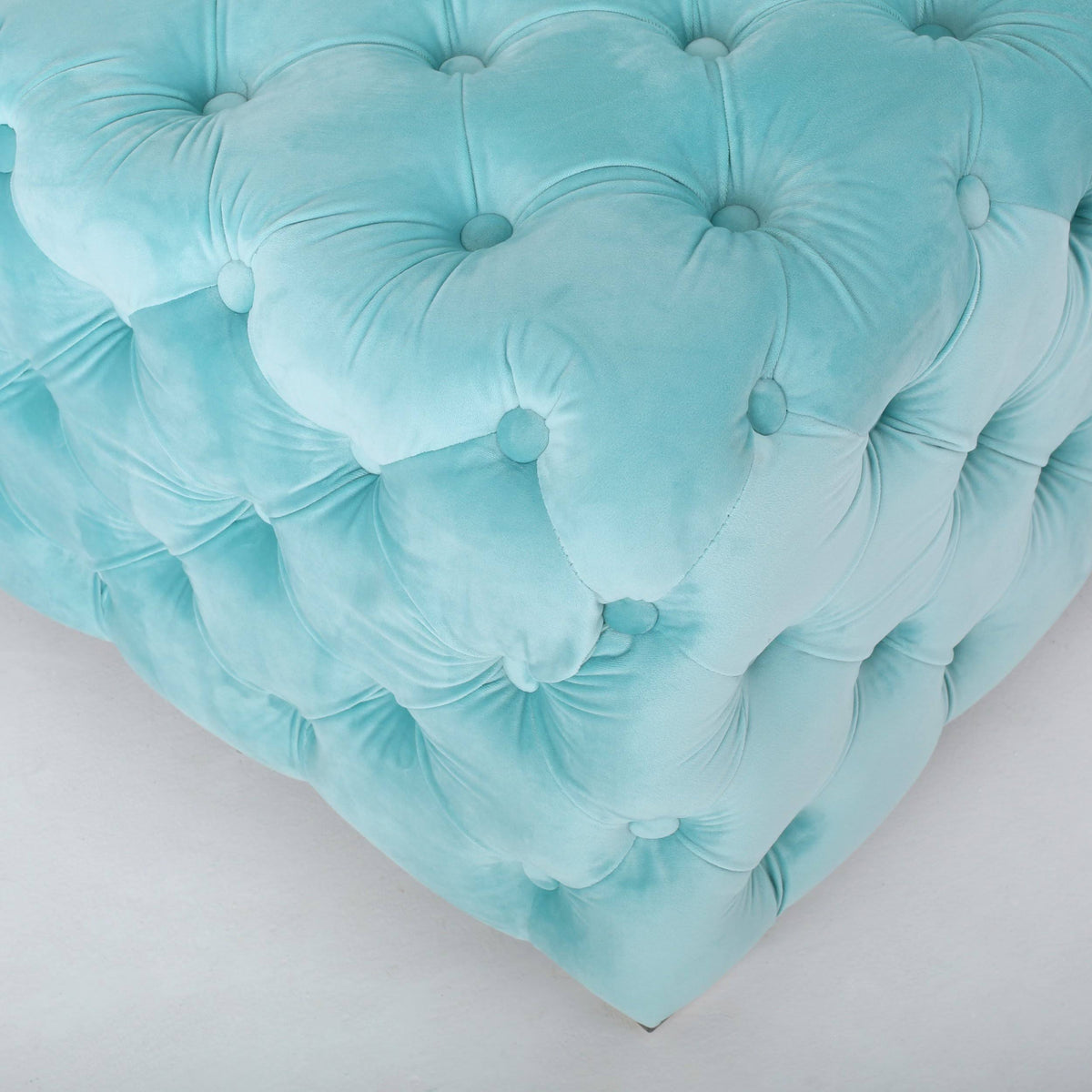Grey Velvet Ottoman R52014