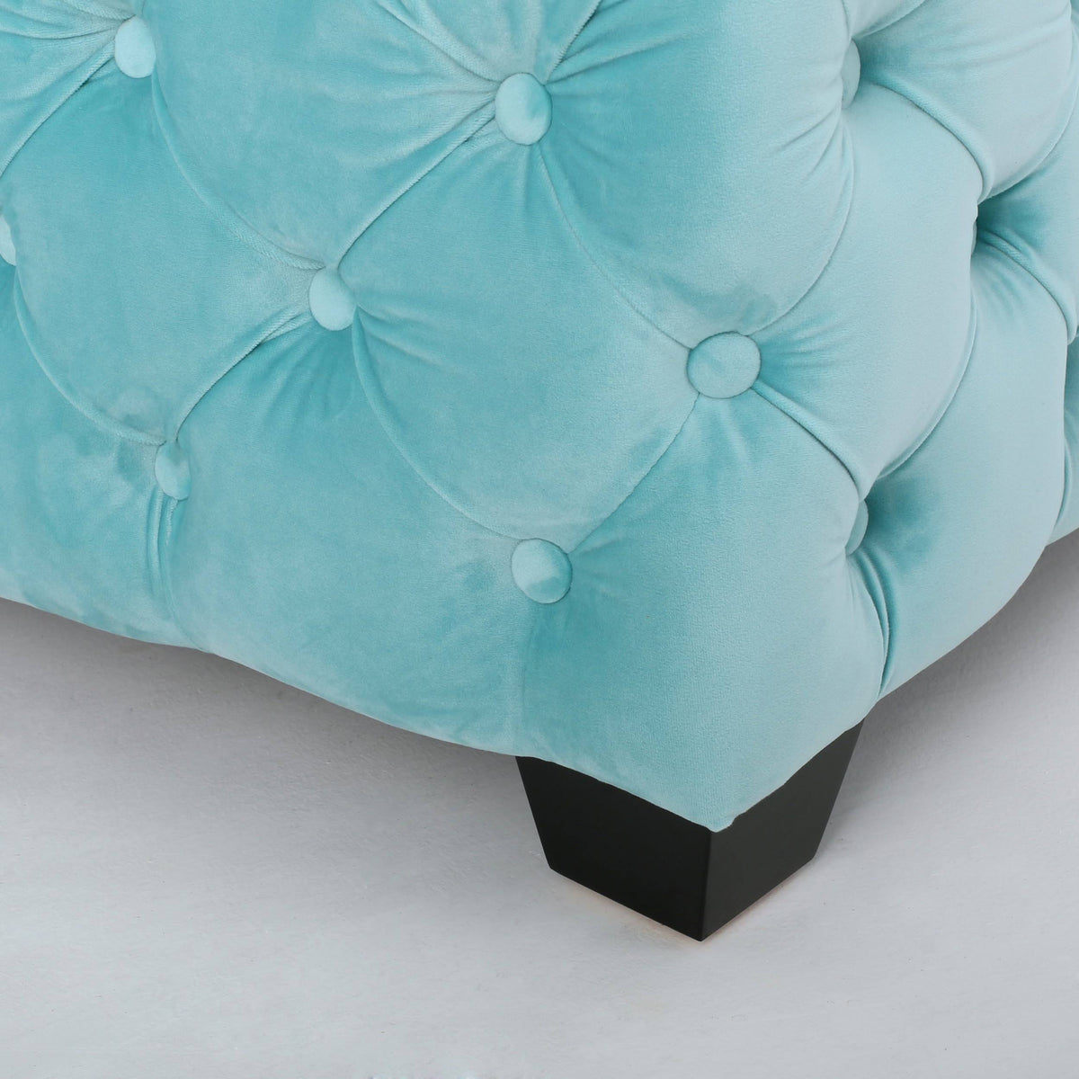 Grey Velvet Ottoman R52014